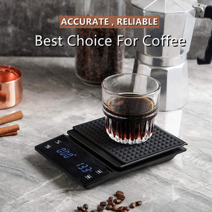 Balance électronique de <span class=keywords><strong>cuisine</strong></span> numérique 3kg/0.1g Balance à café de haute précision Portable avec minuterie nourriture expresso en poudre - Product Image 6