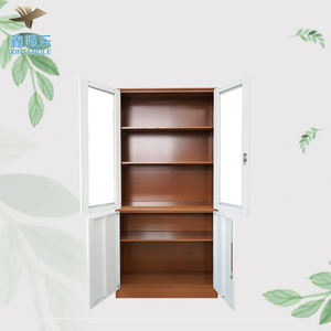 Alacera Metal Archivero De Oficina Abajo 2 Puertas Arriba Vidrio,Gabinete Organizador Oficina Moderno Vertical Guarda Archivo - Product Image 6