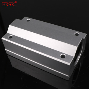 Unidad de Deslizamiento con Rodamiento Lineal Ersk SC SCV SCE SK SHF, Perfil de Aluminio Cromado, Eje Óptico Fijo Superior e Inferior - Product Image 4