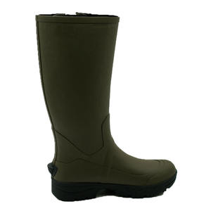 Bottes en caoutchouc imperméables doublées <span class=keywords><strong>de</strong></span> néoprène pour hommes Style gousset Long Wellingtons pour la chasse et la pêche toute l'année Caractéristique antidérapante - Product Image 4