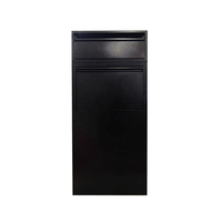 Boîte aux lettres extérieure autoportante grande capacité, résistante aux intempéries, verrouillable, en métal, pour livraison à domicile ou appartement, boîte de dépôt complète
