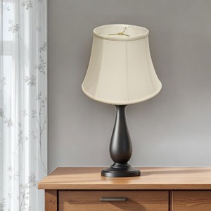 HMS 16 \ "bianco modificato campana Monay Shantung paralume interno moderno tessuto asiatico costiero vittoriano giapponese rustico per la casa - Product Image 1