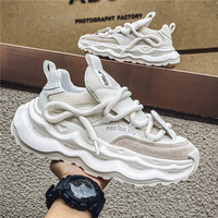 Chaussures décontractées pour hommes, tendance mode, nouvelle collection 2026, design tendance, chaussures à talon compensé respirantes, baskets de sport pour hommes