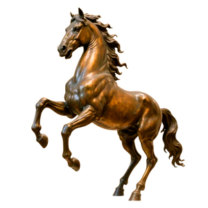 Özel yapılmış büyük ölçekli yaşam boyu Pegasus heykelleri, Modern İskandinav bronz Metal döküm bakır at heykelleri - Product Image 6