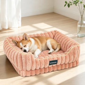 Coussin pour chien PAWSZEN rectangulaire en polaire corail, doux et moelleux, pour intérieur, toutes saisons, amovible et lavable - Product Image 6