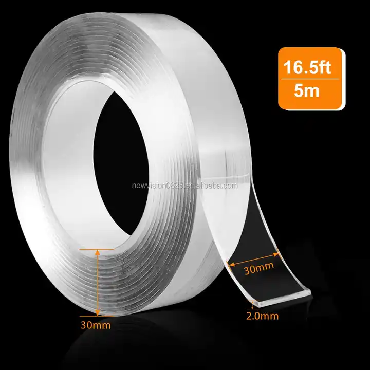  Double Sided Adhesive Nano Tape,Transparent Strong