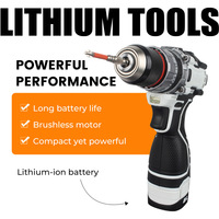 Perceuse sans fil 16,8 V à couple élevé, moteur sans balais lithium-ion de qualité industrielle, perçage réversible, pour le commerce extérieur
