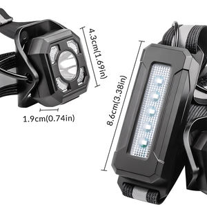 Gilet réfléchissant lumière de course LED Runner Gear Type-C 2200mAh sécurité randonnée Jogging cyclisme Sports de plein air nuit course poitrine <span class=keywords><strong>lampe</strong></span> - Product Image 6