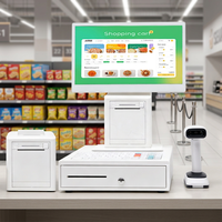 Sistema POS Android Todo en Uno de 15.6 Pulgadas con Pantalla Táctil, Impresora, NFC y Terminal de Caja Registradora para Comercio Minorista y Restaurantes
