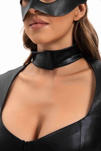 Nuevo <span class=keywords><strong>Disfraz</strong></span> de Halloween de <span class=keywords><strong>Mujer</strong></span> Gato Supermán Enmascarada, Sin Espalda, Gato Negro, Atuendo Escolar Sexy para Juego de Rol - Product Image 6