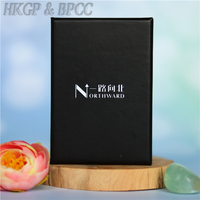 Cartes à jouer personnalisées double face noir mat, cartes de poker de haute qualité, personnalisées en boîte
