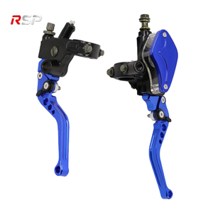 Maneta <span class=keywords><strong>de</strong></span> freno y embrague <span class=keywords><strong>de</strong></span> aluminio CNC <span class=keywords><strong>de</strong></span> 7/8 pulgadas (22 mm) con cilindro maestro, estilo hoja ajustable, para manillar universal - Product Image 4