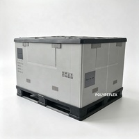 Boîte à palette pliable de conteneurs de stockage en plastique de nid d'abeilles de pp pour le chiffre d'affaires d'industrie automobile