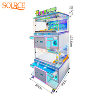 Machine à griffes à monnayeur pour quatre joueurs, jeu d'arcade attrape-poupées, excellent rapport qualité-prix pour centres commerciaux et salles de jeux