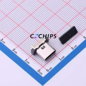 TYPEC-300D-BCP16H93 USB Connector Through hole Component (THT) Connector Type-C USB 3.1 Female Through Hole - Product Image 1