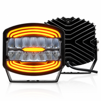 Phare de conduite LED carré de 9 pouces, projecteur auxiliaire haute puissance, lampe de travail étanche IP67 pour camion, poids lourd, tout-terrain, véhicule 4x4