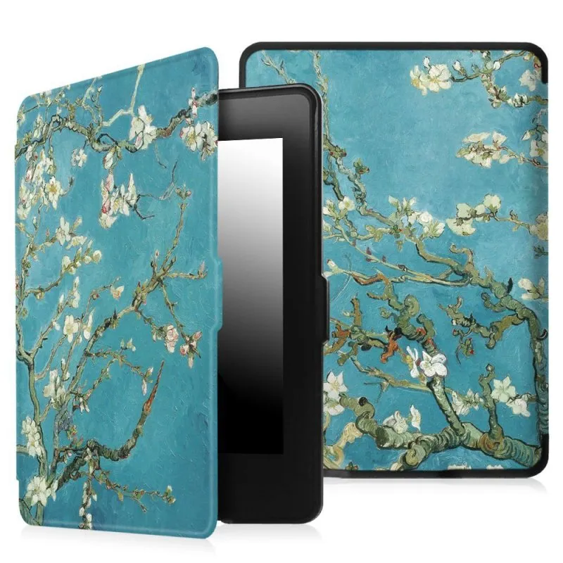 For Kindle Paperwhite 4 Foldable Case PU Leather Smart Cover for Kindle Paperwhite 10th PQ94WIF 2018 Stander Protective Shell