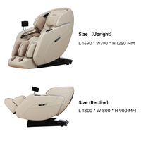 Fauteuil de massage professionnel corps entier zéro gravité 4D SL Track pour hôtel et spa
