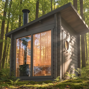 <span class=keywords><strong>Sauna</strong></span> extérieur électrique en bois massif de pruche <span class=keywords><strong>pour</strong></span> 4 personnes, le plus vendu, avec poêle et pierres, idéal <span class=keywords><strong>pour</strong></span> salle de sport/villa/parc - Product Image 1
