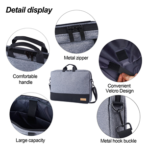 Maletín Grande para Portátil de 13.3-<span class=keywords><strong>16.1</strong></span> <span class=keywords><strong>Pulgadas</strong></span>, Bolso de Hombro, <span class=keywords><strong>Funda</strong></span> Portátil para Oficina, Negocios, Trabajo, Documentos, Cuaderno - Product Image 4