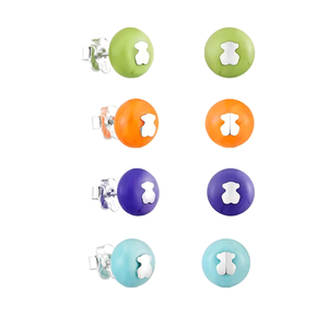 <span class=keywords><strong>Pendientes</strong></span> de tuerca de alta calidad, superventas 2026, con forma de oso a la moda y acabado en tono plateado para uso diario y aniversarios - Product Image 1
