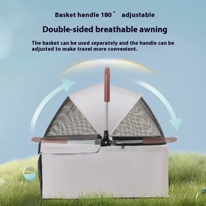 Passeggino pieghevole traspirante <span class=keywords><strong>per</strong></span> animali domestici di lusso trasportino <span class=keywords><strong>per</strong></span> <span class=keywords><strong>cani</strong></span> da viaggio all'aperto passeggino <span class=keywords><strong>per</strong></span> passeggino - Product Image 6