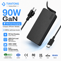 Chargeur USB C PD 90W pour ordinateur de bureau, adaptateur secteur GaN AC DC pour ordinateur portable HP Macbook Type C, charge rapide, fabricant OEM ODM