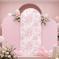Housse de toile de fond personnalisée pour arche de mariage, en spandex extensible, pour la photographie, les fêtes et les décorations d'anniversaire