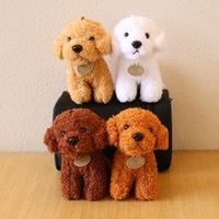 Porte-clés en peluche chiot mignon certifié CE CPC, écologique, pour sac, cadeau de mariage ou événementiel