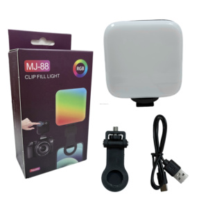 <span class=keywords><strong>Mini</strong></span> anneau lumineux LED RGB portable pour la photographie de selfies et le maquillage, lumière de poche RGB pour le streaming en direct - Product Image 2