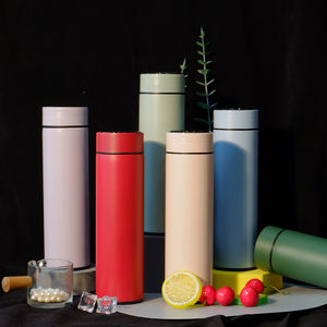 بيع بالجملة من المصنع شاشة ليد ذكية فراغية معزولة من الفولاذ المقاوم للصدأ قارورة عمل هدية زجاجة ماء شاي مصفاة للبرودة - Product Image 6