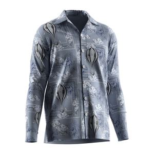 Chemise Hawaïenne Homme à Manches Longues Imprimée Blanche à Fleurs Séchage Rapide pour Plage et Loisirs – Nouvelle Collection Fabricant - Product Image 3