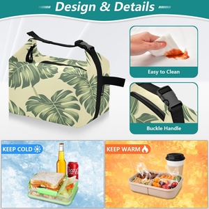Hawaiian Palm Lifestyle Custom Insulated <b>Lunch</b> Cooler Bags Lightweight Eco-Friendly Nylon Waterproof <b>Lunch</b> <b>Box</b> for <b>Work</b> - Product Image 4