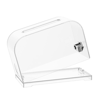 Boîte à lettres de collecte d'argent avec serrure à clé, boîte à commentaires transparente pour les votes, la collecte de dons et les suggestions de charité
