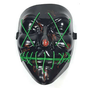 Máscaras <span class=keywords><strong>de</strong></span> luz para fiesta <span class=keywords><strong>de</strong></span> DJ <span class=keywords><strong>de</strong></span> Halloween, máscara LED luminosa <span class=keywords><strong>con</strong></span> brillo, efecto oscuro, máscara <span class=keywords><strong>de</strong></span> <span class=keywords><strong>purga</strong></span> <span class=keywords><strong>de</strong></span> elección, máscara <span class=keywords><strong>de</strong></span> disfraz, accesorios para fiesta <span class=keywords><strong>de</strong></span> Halloween - Product Image 2