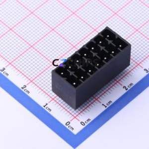KF2EDGSV-3.5-2*7P Plug-in Terminal Block Through hole,P=3.5mm Connector Board-to-Board / Socket - Closed 2x7P 3.5mm Black - Product Image 1