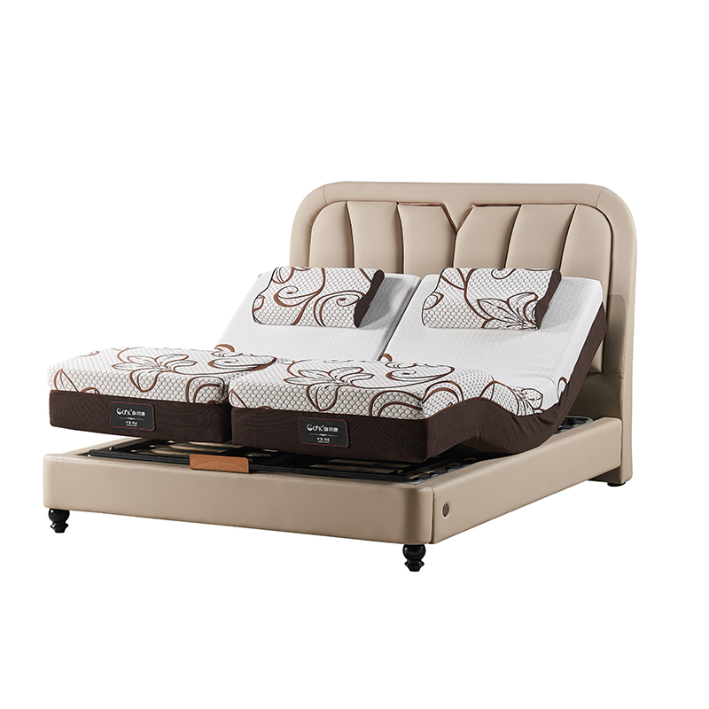 Cama plegable de esponja de memoria, tamaño Queen, independiente, 2 piezas, cama plegable eléctrica ajustable