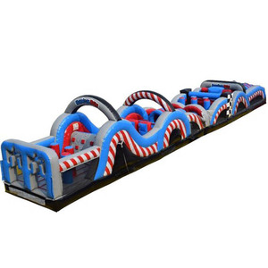 Pista de Obstáculos Inflable Radical Run Racing de Doble Carril, Casa de Brinco con Pista de Obstáculos para Eventos de Team Building al Aire Libre - Product Image 2