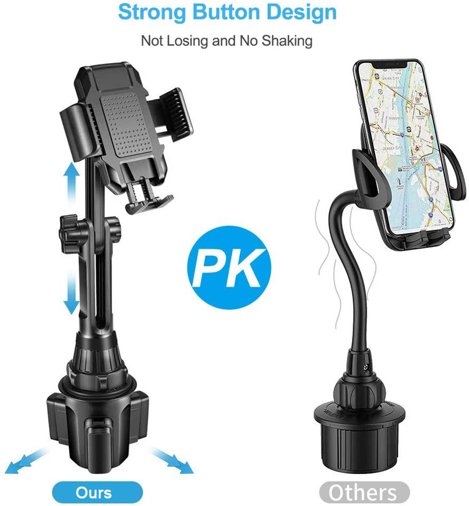 Universal Adjustable Gooseneck Cup Holder Car Phone Mount | Car Accessories | HUAXIN
