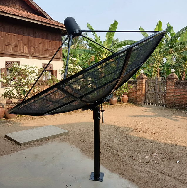 C/ku Band 150/180/240cm Solid Dish Antenna Mesh Antenna
