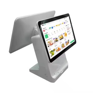 15.6inch Màn hình kép cảm ứng tất cả trong một POS hệ thống PC tiền mặt đăng ký tất cả trong một POS thu ngân máy thiết bị đầu cuối điểm bán bán lẻ - Product Image 5
