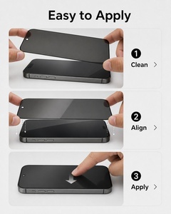 Protection d'écran anti-espion en verre trempé avec colle intégrale et finition soyeuse pour Apple iPhone 18 Series – En stock - Product Image 2
