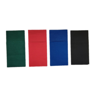Ventes directes d'usine 1 PLY Serviette de poche jetable Airlaid Serviettes de table colorées personnalisées avec logo Serviettes de table Sac à ustensiles imprimé