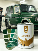 Peinture automobile couleur unie, forte couvrance, couleur pure et uniforme, peinture acrylique 1K 2K pour la retouche automobile