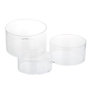 Прозрачная Круглая полка для подставки с полым дном для настольного ювелирного дисплея - Product Image 4