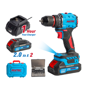 สว่านไร้สาย FIXTEC 21V Brushless แรงบิด 50N.m พร้อมฟังก์ชั่นล็อคแกนหมุน สำหรับงานก่อสร้าง FCD2150M เครื่องมือช่าง FCD2150M - Product Image 1