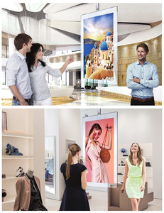 43 49 55 Inch Treo Đôi Màn Hình LCD Hiển Thị Quảng Cáo Kỹ Thuật Số Biển Treo Tường Tiếp Thị Màn Hình Ban Trong Nhà - Product Image 5