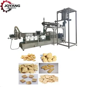 Textured Vegetable Protein Extruder High Fiber Soy Chunks Making Machine Soya Protein Mince Production Line