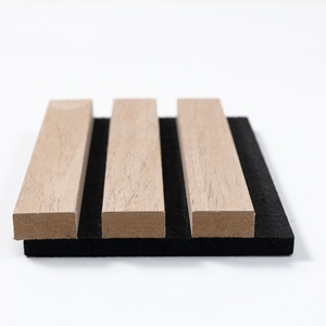 Bán buôn tùy chỉnh hiện đại MDF sóng hình dạng Hội Đồng Quản trị vật nuôi gỗ tường Bảng điều khiển phòng khách phòng ngủ văn phòng khách sạn tùy chỉnh màu sắc cho âm thanh - Product Image 6