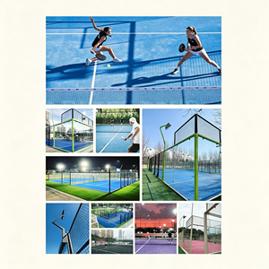 Cerramiento para Cancha de Tenis con Marco de Aluminio y Fibra de Carbono T700, Vidrio Templado de 12mm de Espesor, Fabricante OEM con Logotipo Personalizado - Product Image 4